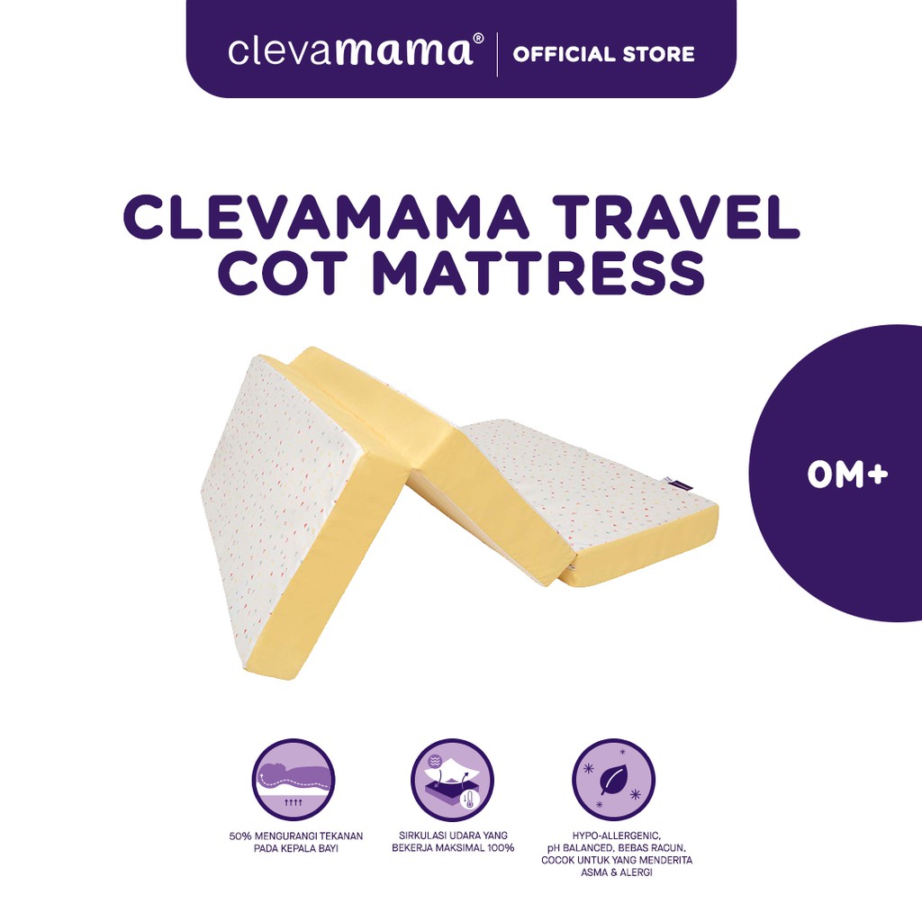 Clevamama foam 3 in 1 travel cot clearance mattress