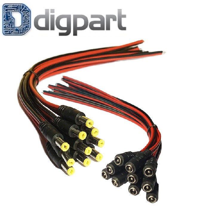 Jual Kabel DC 5A Power Pigtail 30CM Male CCTV | Shopee Indonesia