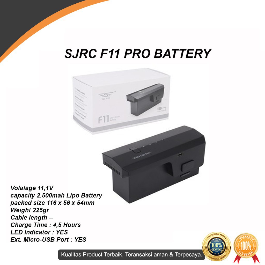 f11 4k pro battery