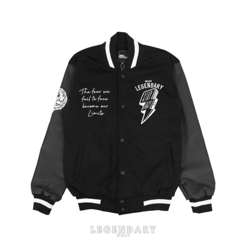 VARSITY JACKET / JAKET VARSITY LEGENDARY / JAKET BASEBALL / VARSITY WOLV /  VARSITY / BASEBALL