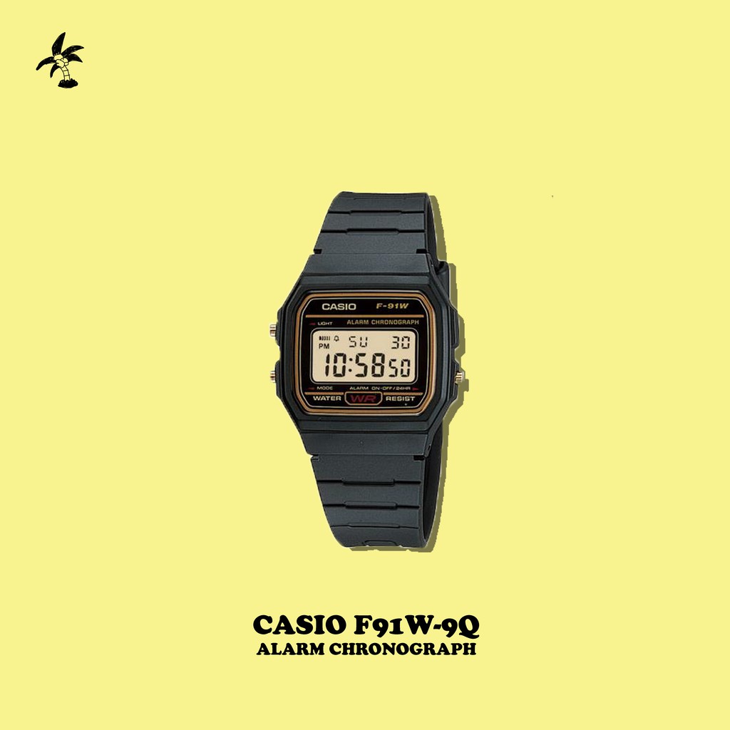 Casio hot sale f91 yellow