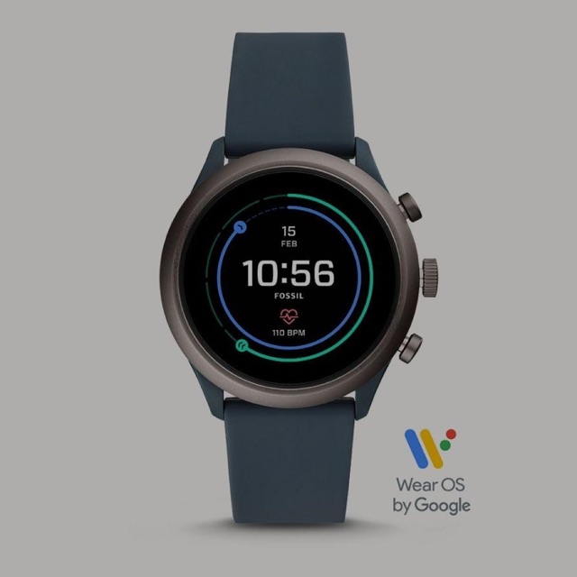 Jual Fossil sport smartwatch 43mm Smokey blue Shopee Indonesia