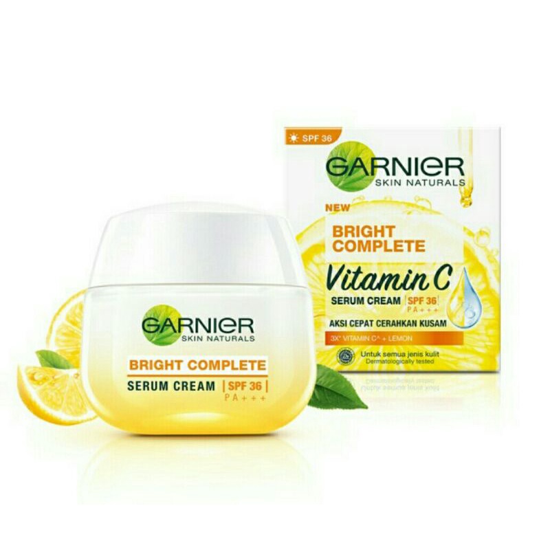 Jual GARNIER LIGHT COMPLETE MULTI ACTION WHITENING SERUM CREAM DAY