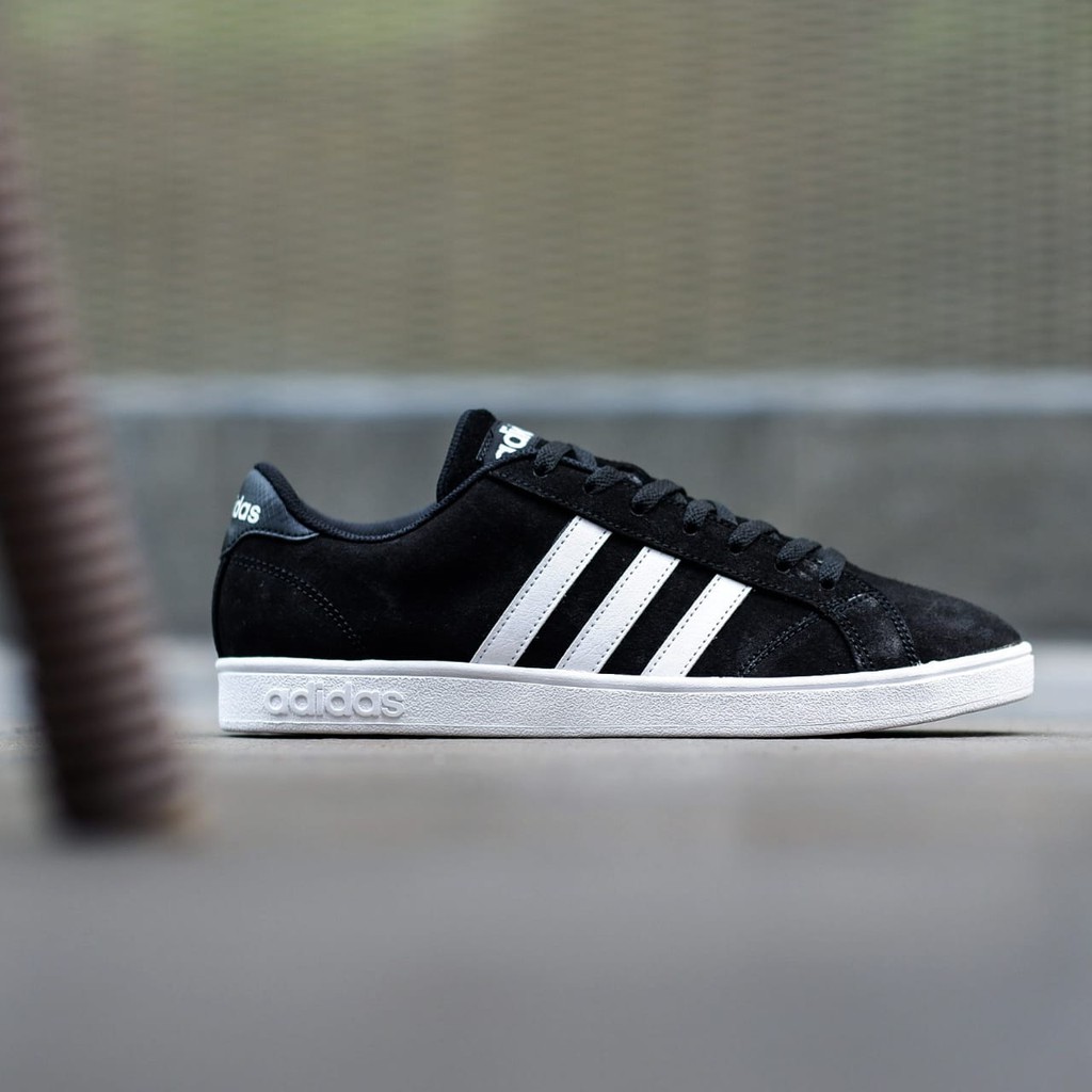 Adidas neo baseline suede hotsell full black