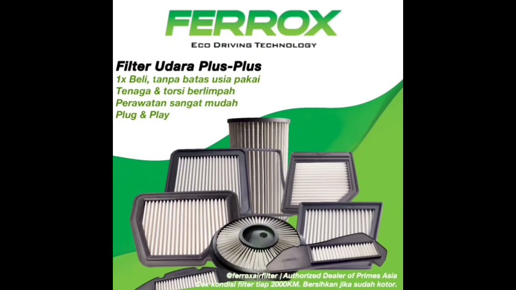 Produk FERROX Air Filter Indonesia Shopee Indonesia