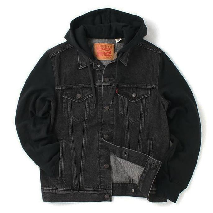 Trucker discount hoodie jacket