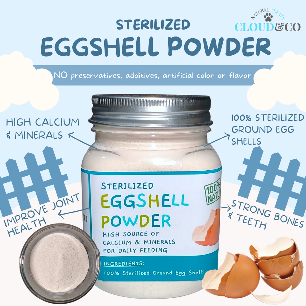 Eggshell powder for outlet dogs