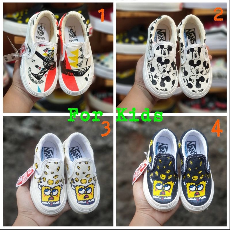 Sepatu Kids Terlaris/Sepatu Vans Anak/Sepatu Slip On anak/Bisa COD