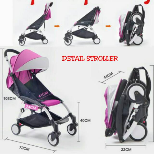 CLEARANCE SALE STROLLER CABIN SIZE SEAT PAD STROLLER MURAH KERETA DORONG BAYI