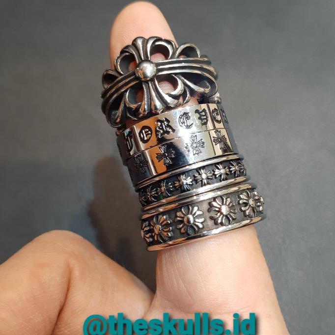 Jual CHROME HEARTS RING TITANIUM Super Replika Shopee Indonesia