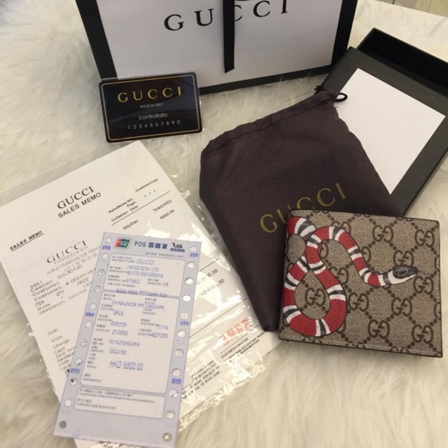 Gucci wallet best sale snake original