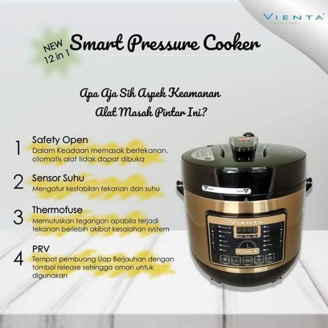 Smart pressure cooker vienta new arrivals