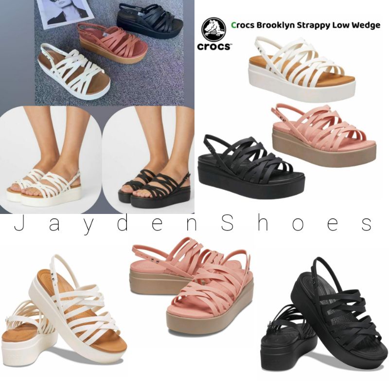 Jual SANDAL WANITA SANDAL CROCS WANITA CROCS BROKLYN STRAPPY LOW