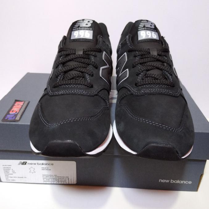 New balance hotsell 996 black leather