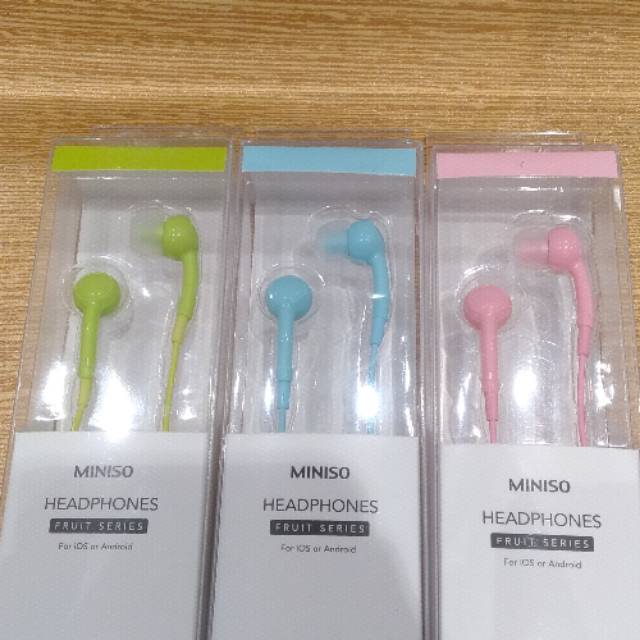 Miniso headphones fruit discount series