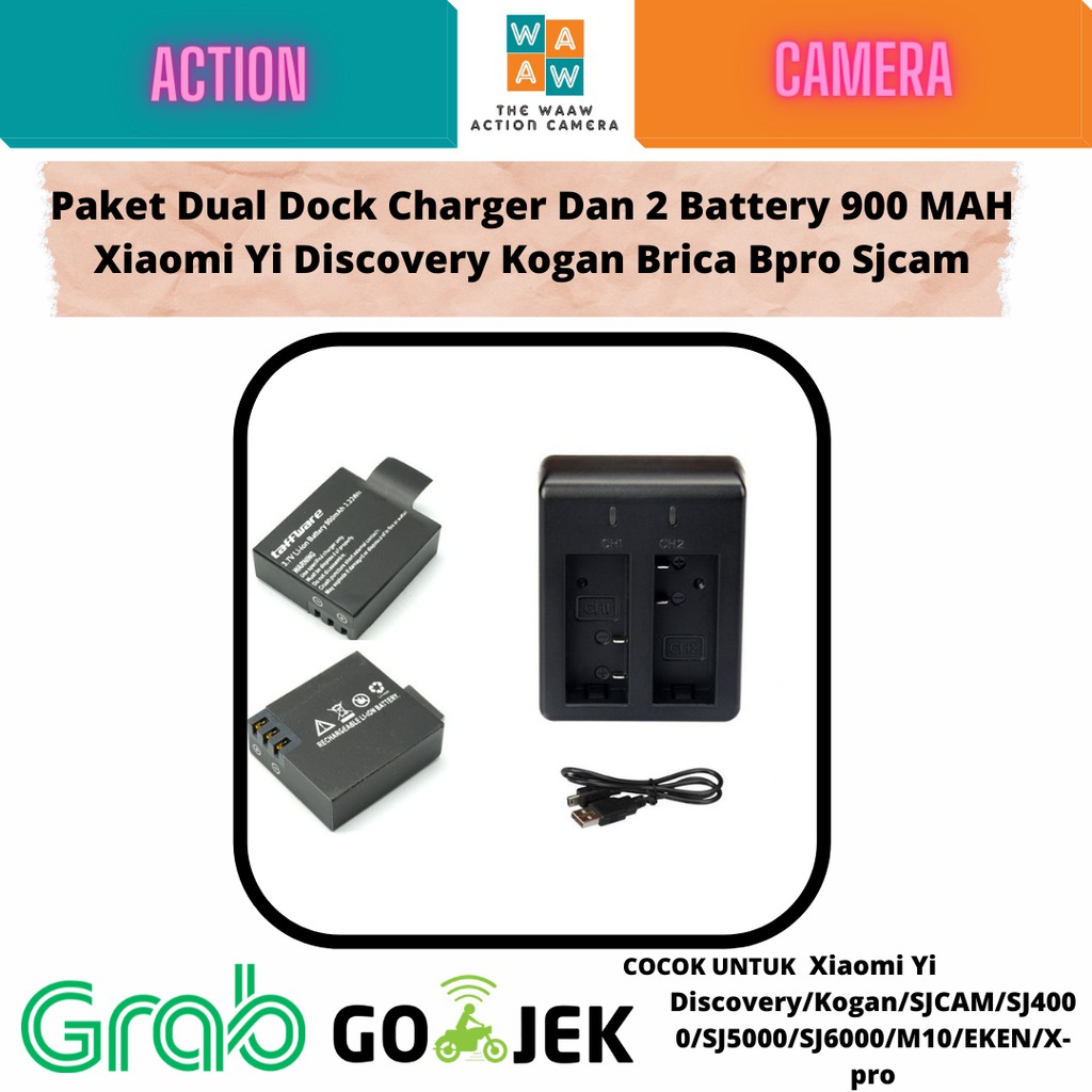 Dual Charger Desktop Action Cam ( Eken / Sbox / Kogan / Bpro