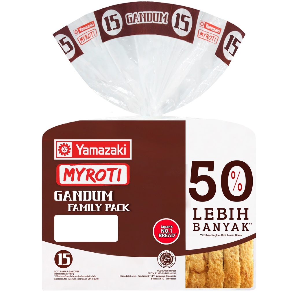 YAMAZAKI MYROTI Roti Tawar Gandum Family Pack