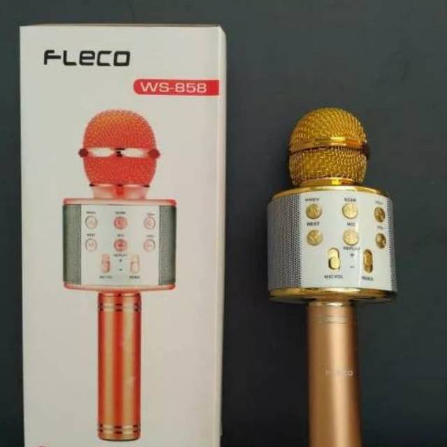 Jual Mic bluetooth ORIGINAL Fleco WS 858 Shopee Indonesia