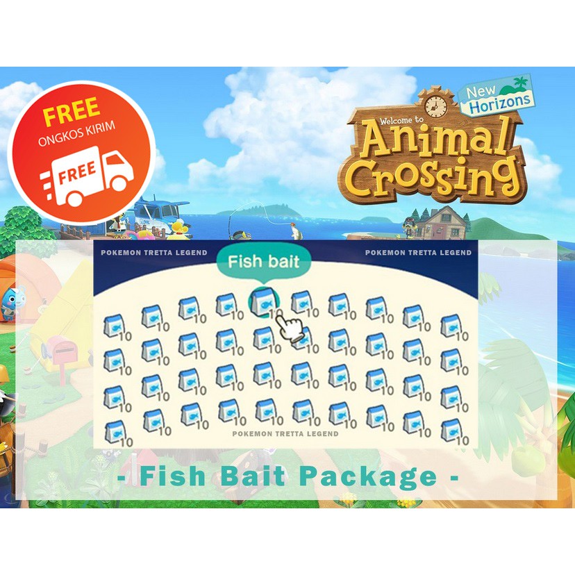 Jual 400 Fish Bait Animal Crossing