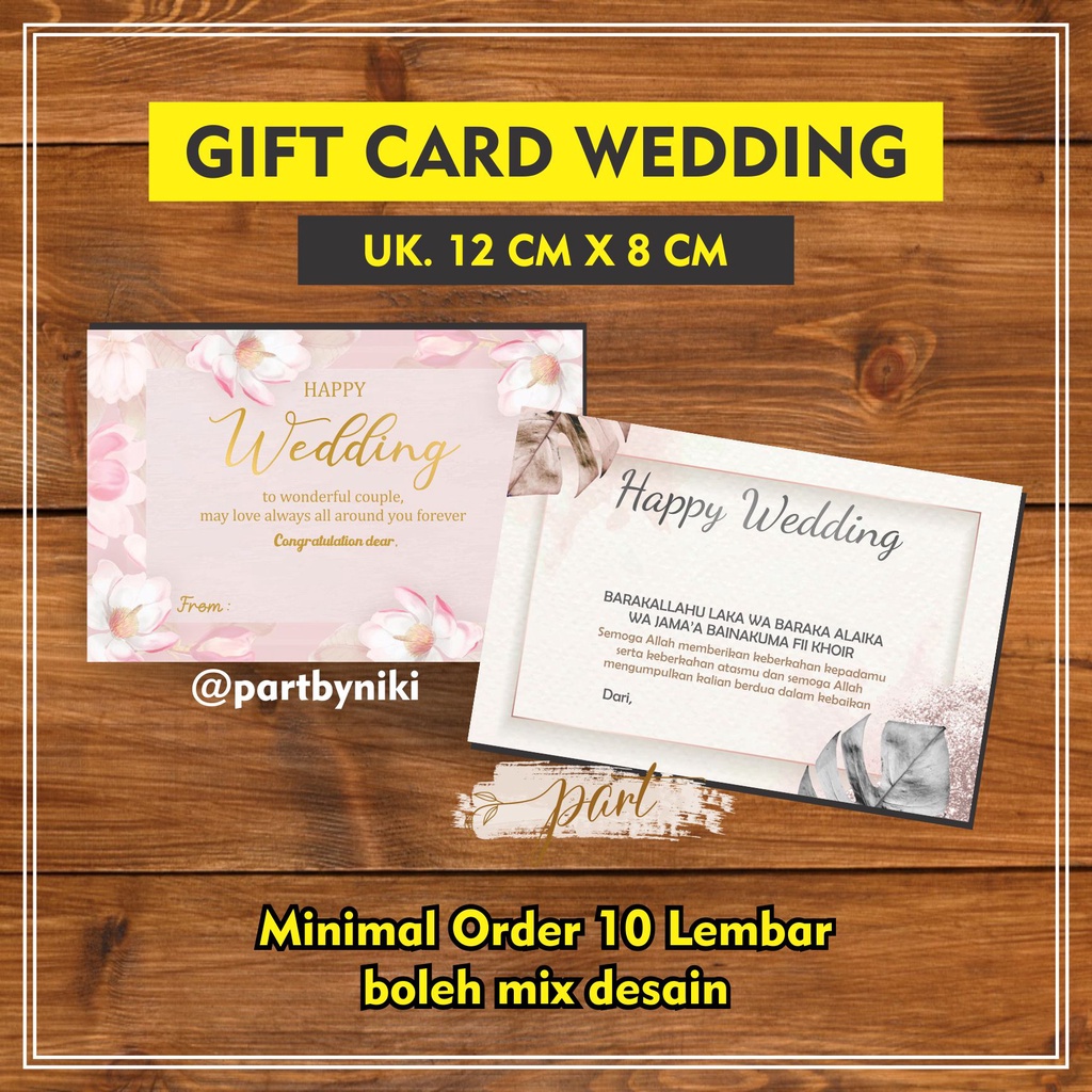 Gift card store for wedding