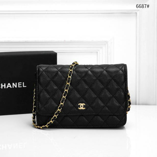 Tas CHANEL WOC GHW CAVIAR WITH BOX 6687 WB2J