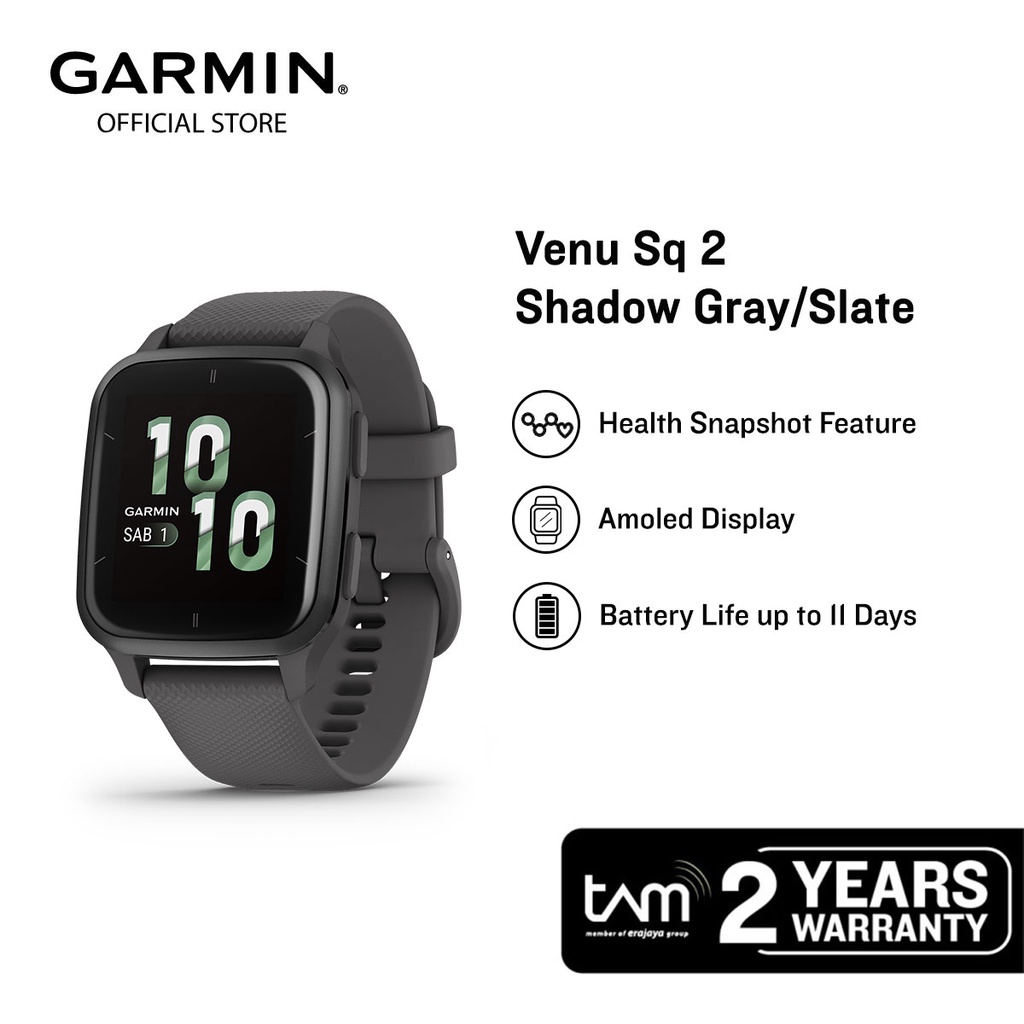 Buy GARMIN Venu Sq 2 - Shadow Grey & Slate