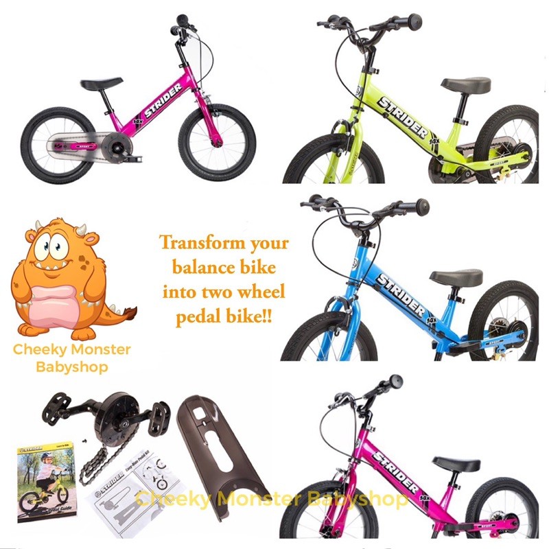 Strider balance bike clearance pedals