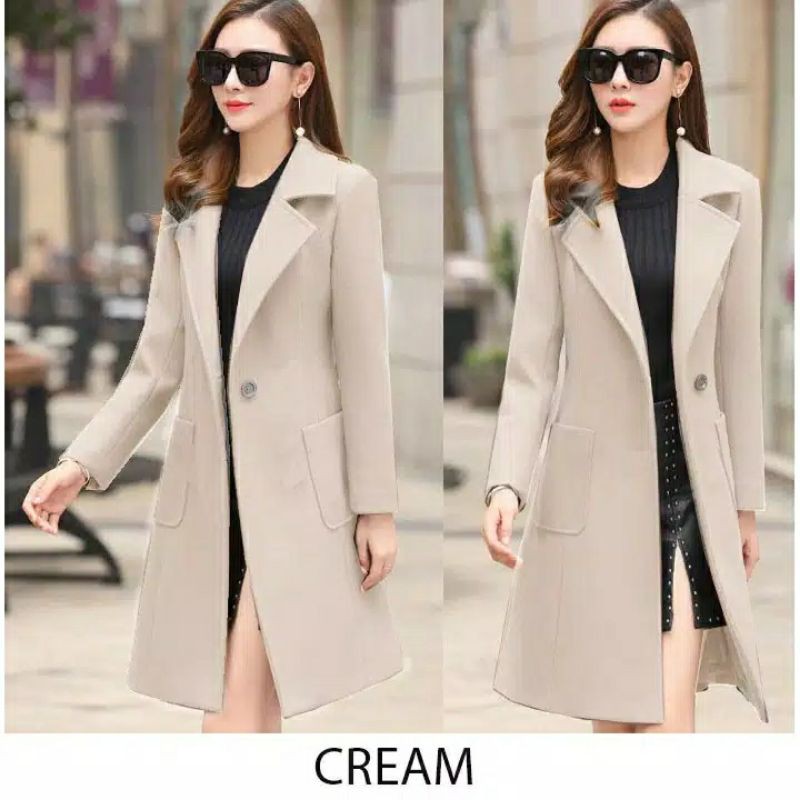 Long blazer coat on sale womens