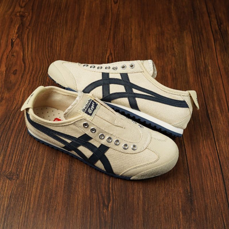 Onitsuka tiger slip on hotsell cream navy