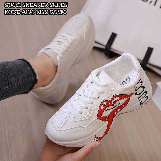 Jual NEW ARRIVAL GUCCI SNEAKER SHOES KISS A196 Shopee Indonesia