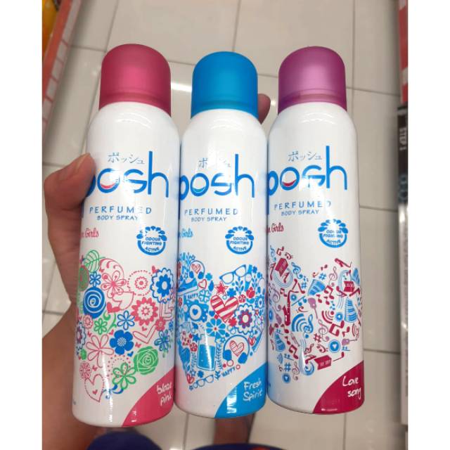 Posh deodorant spray body deodorant