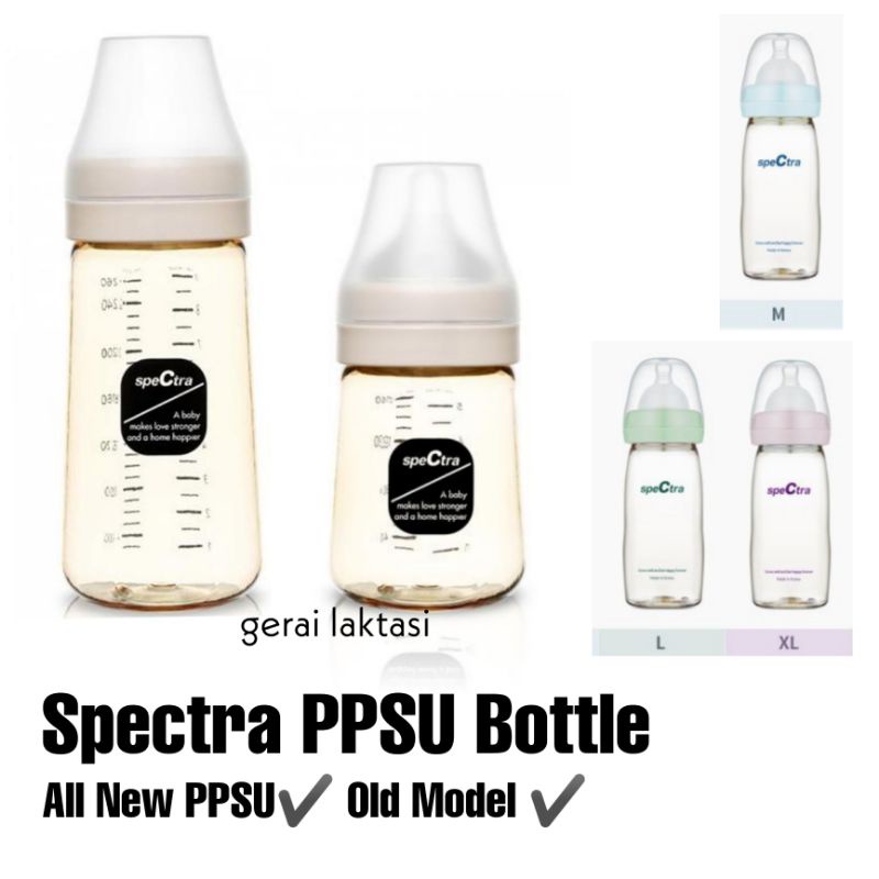 Spectra All New Baby Bottle PPSU 160ml Yellow 2PCS (S Nipple