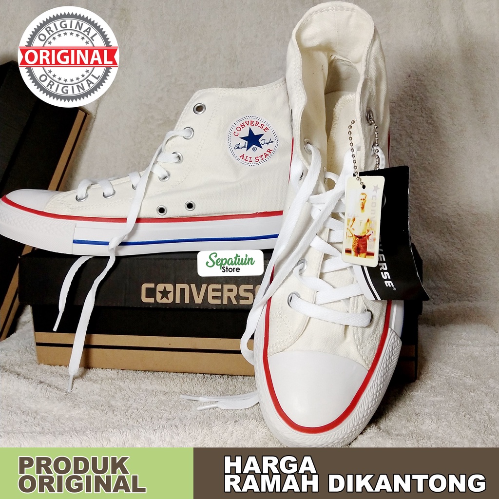 Sepatu all star clearance converse original asli putih