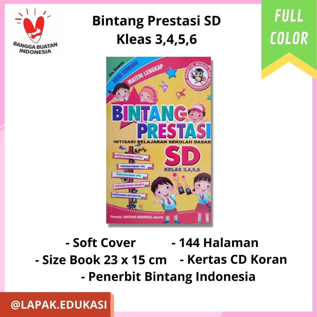 Jual BUKU PINTAR BINTANG PRESTASI - SD KELAS 3/4/5/6 | Shopee Indonesia