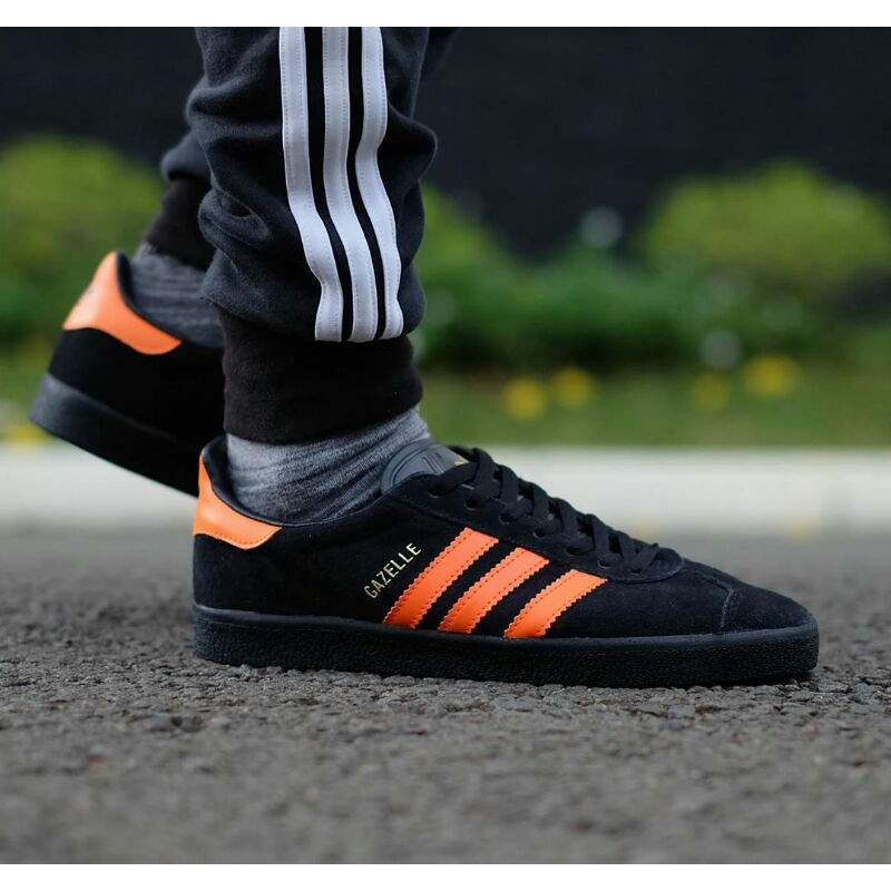 Jual BIG SALE ADIDAS GAZELLE BLACK ORANGE ORIGINAL 100 MADE IN