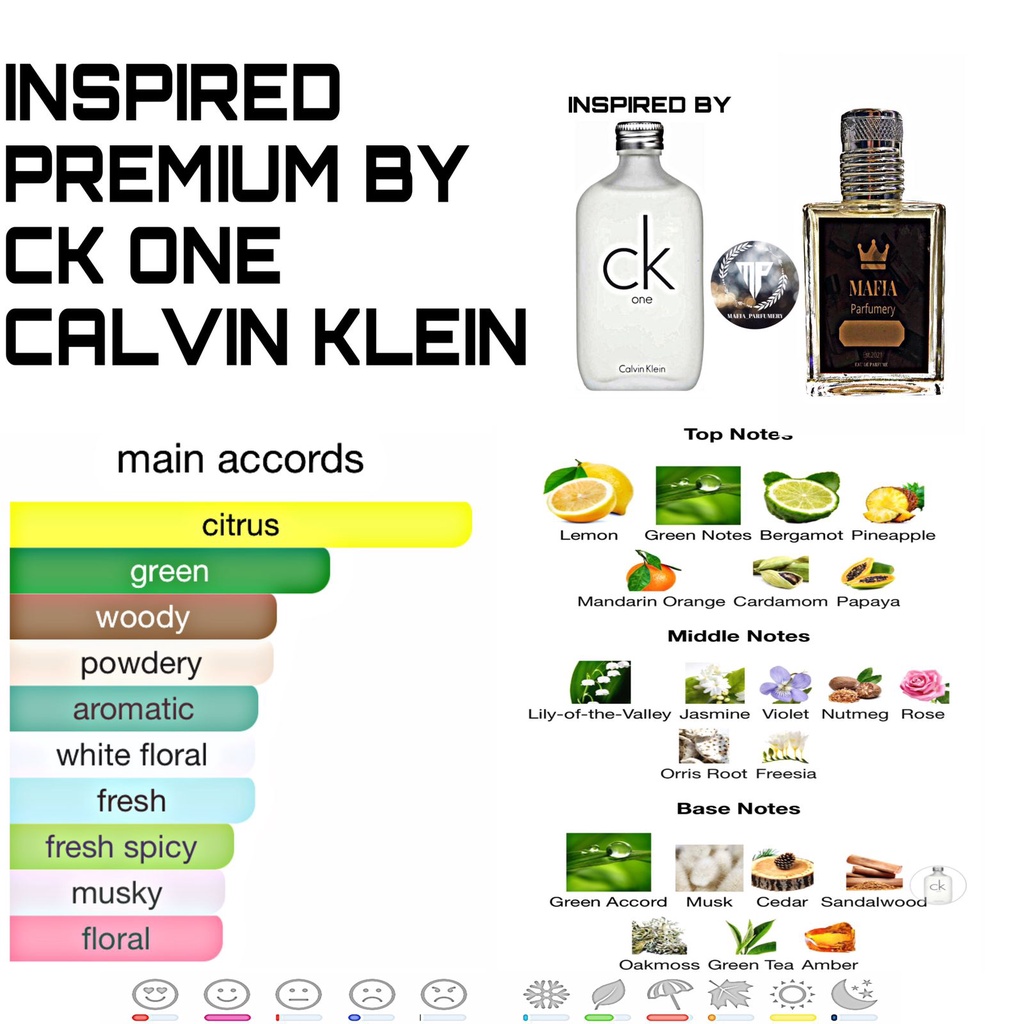 Ck one hot sale perfume notes