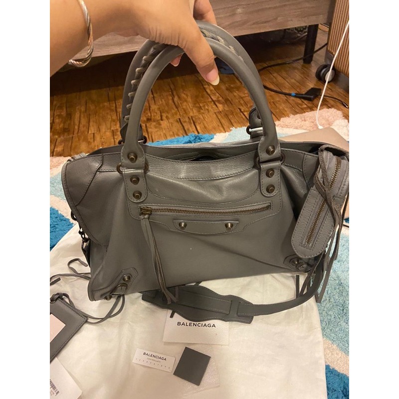 Jual Balenciaga Regular City Dark Grey 2017 Preloved | Shopee ...