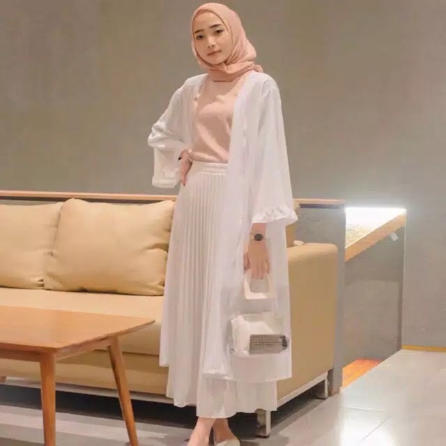 Ootd cardigan outlet hijab