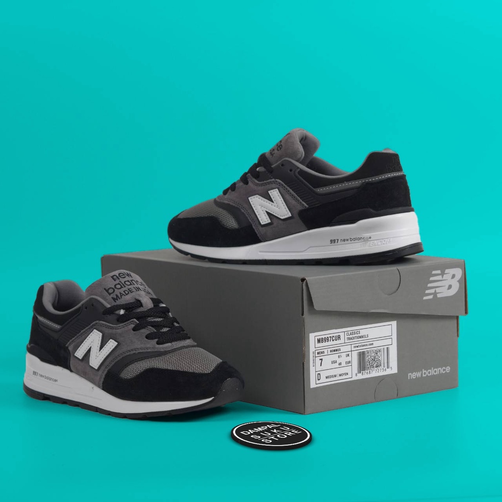 New balance 997 made in best sale usa black