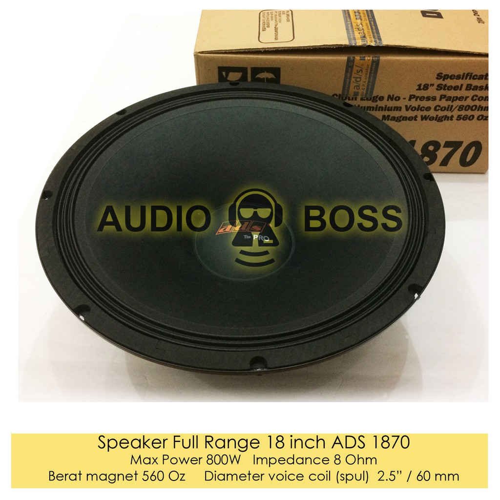 Speaker ads 18 inch hot sale subwoofer