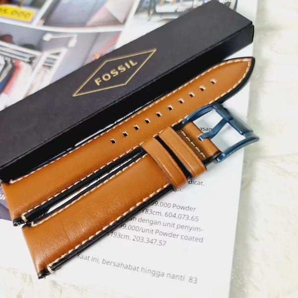 Jual Strap Tali Fossil Kulit Grant Chronograph Genuine 22MM