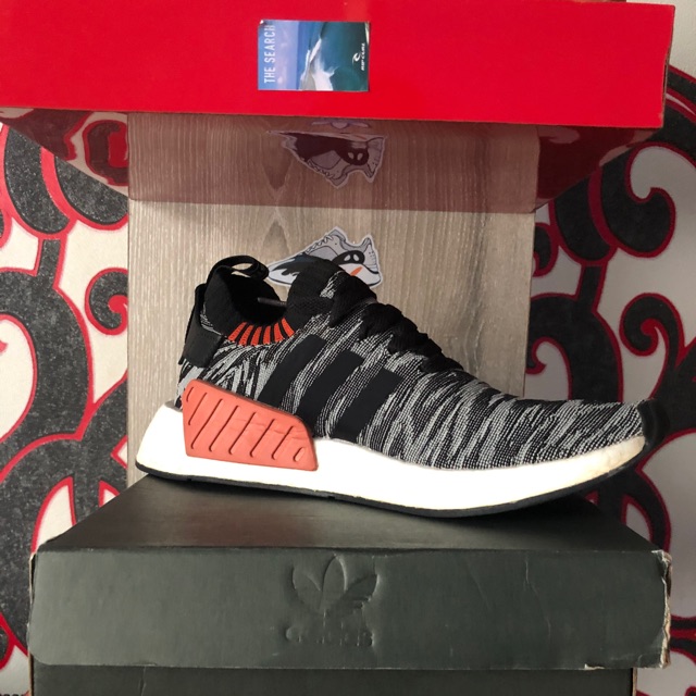 Adidas nmd r2 pk tiger camo 2024 black white glitch