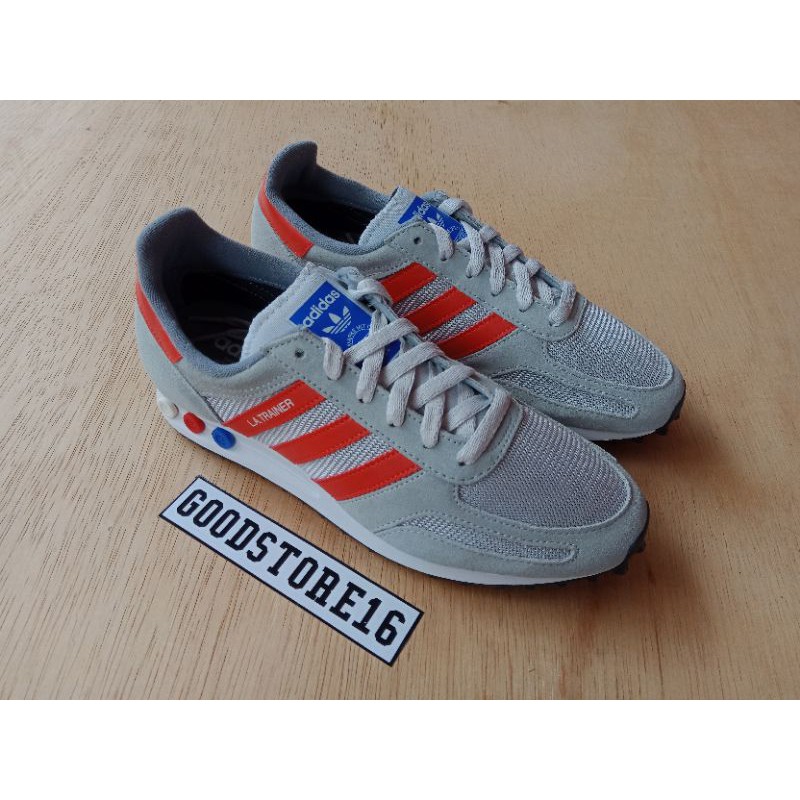 Adidas la trainer grey on sale orange