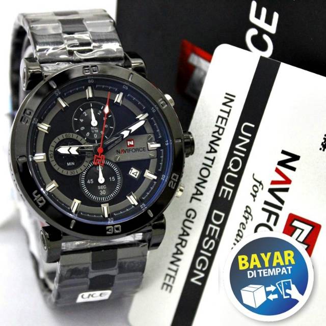 Jual NAVIFORCE ORIGINAL NF9131M Anti Air Chrono Aktif Rantai