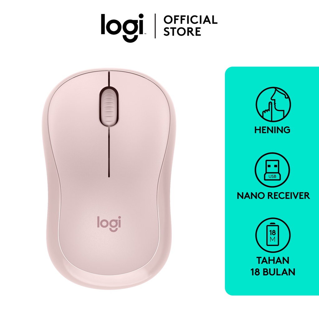 Logitech M220 Wireless Mouse with Silent Clicks