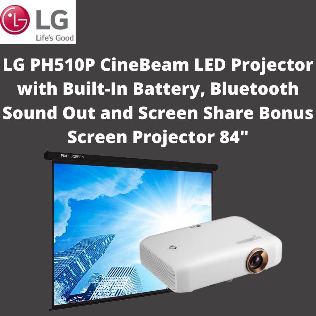 LG PH550: Minibeam LED Projector With Built-In Battery and Screen Share