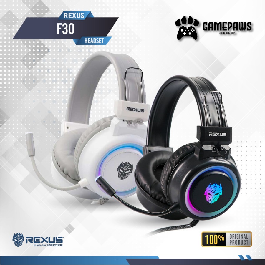 Jual Headset Gaming REXUS F30 VONIX LED RGB Spectrum Shopee