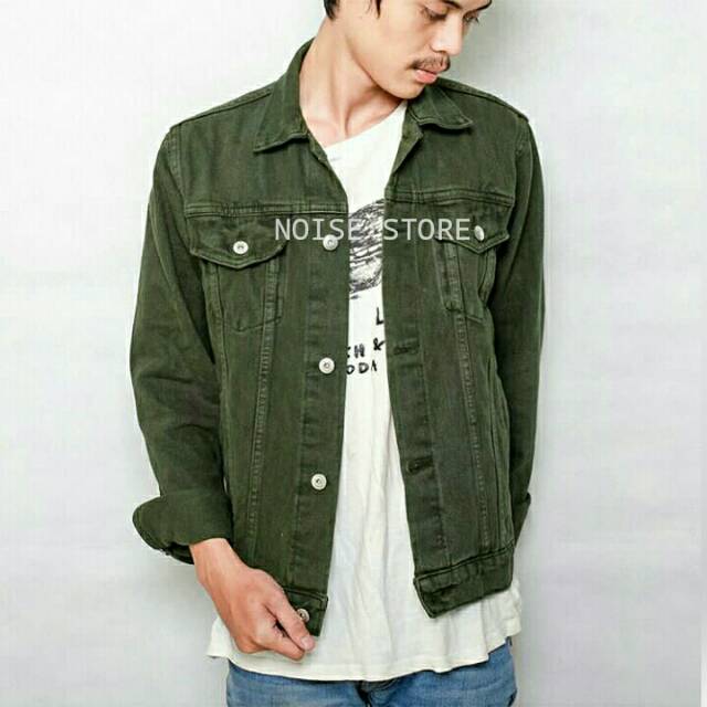 Jaket deals denim army