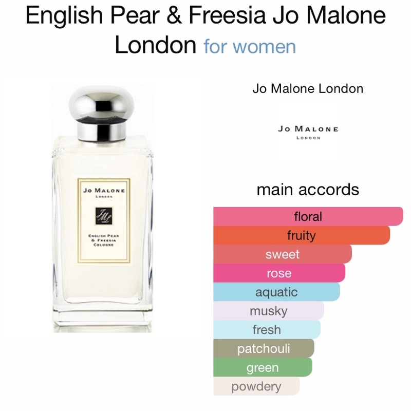 Jo malone english pear notes new arrivals