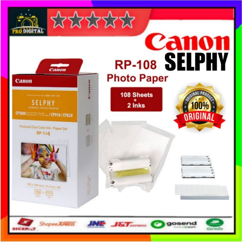 Jual Canon Rp-108/Paper Set Compatible Selphy Cp820/Cp910/Cp1200